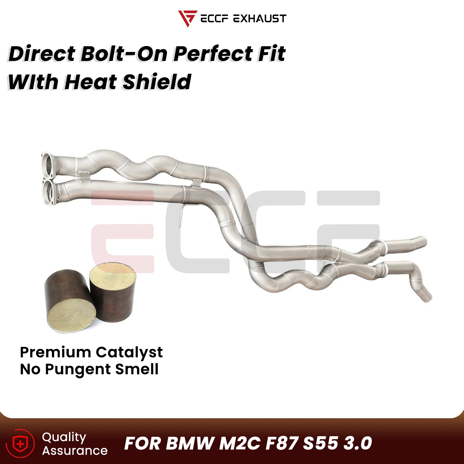 Sporty Mid pipe For BMW M2C F87 S55 3.0 Stainless steel equal length exhaust Aggressive Sound Plug and Play Upgrade Performance
Sporty Mid pipe For BMW M2C F87 S55 3.0 Stainless steel equal length exhaust Aggressive Sound Plug and Play Upgrade Performance