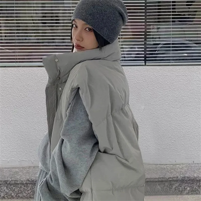 Women Fall Mock Neck Vest Coat Solid Zipper Up Warm Casual Loose Thicken Jacket Coat Puffer Jackets 2025 Winter Casual Waistcoat
Women Fall Mock Neck Vest Coat Solid Zipper Up Warm Casual Loose Thicken Jacket Coat Puffer Jackets 2025 Winter Casual Waistcoat