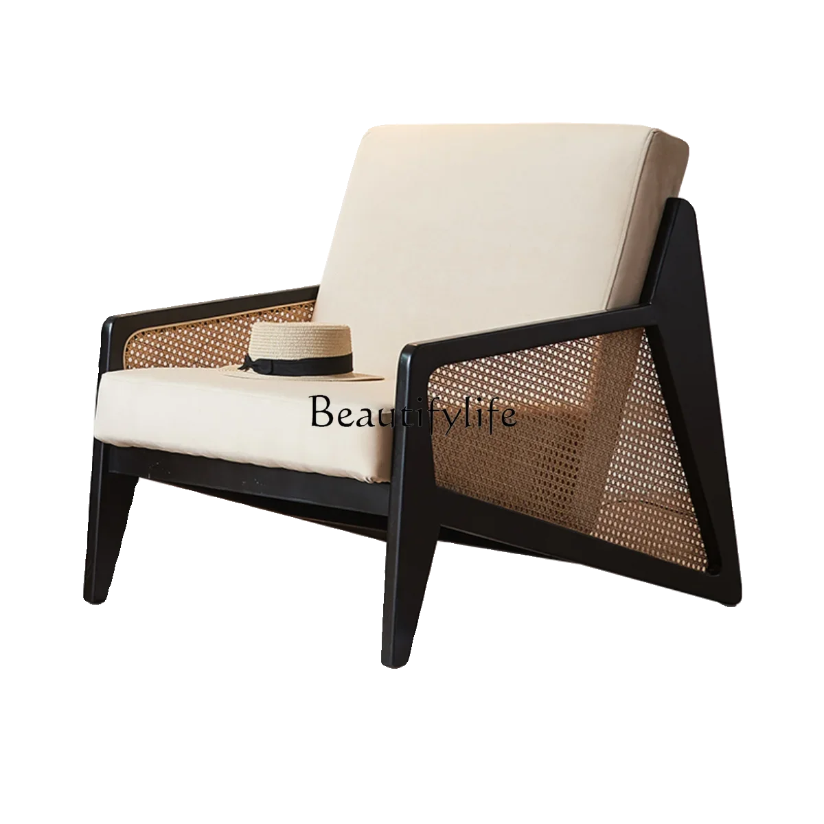 N Solid wood sofa chair Casual Nordic ash wood Simple modern balcony Back chair Single rattan chair
N Solid wood sofa chair Casual Nordic ash wood Simple modern balcony Back chair Single rattan chair