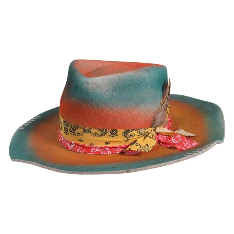 652F Homburg Top Hat with Exotic Ribbon Victorian Age Wool Top Hat Classical Hat for Boy Men Adults Wool
652F Homburg Top Hat with Exotic Ribbon Victorian Age Wool Top Hat Classical Hat for Boy Men Adults Wool