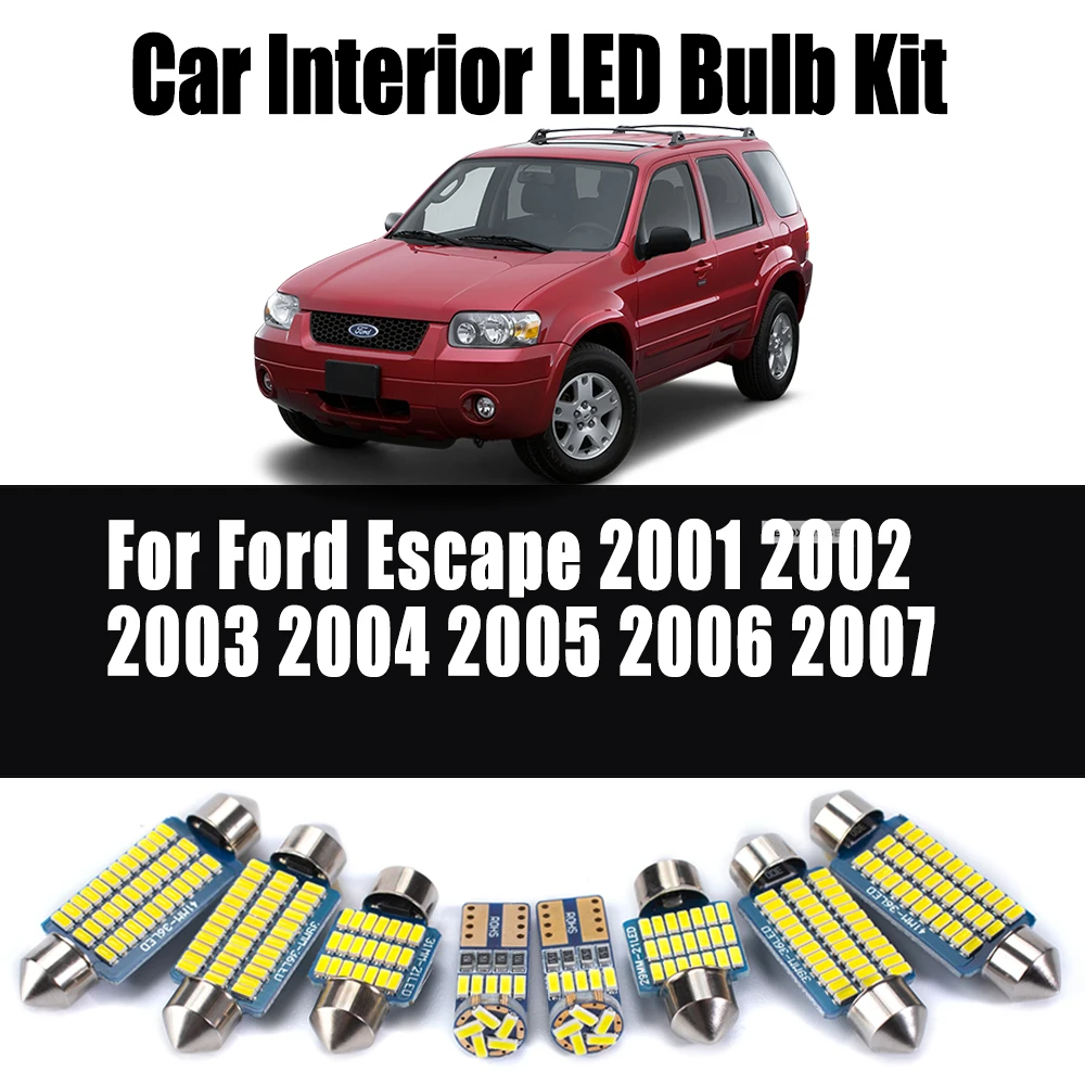 13 шт. Canbus для Ford Escape 2001 2002 2003 2004 2005 2006 2007 лампа номерного знака светодиодная внутренняя лампа для чтения карт купольный комплект освещения багажника
13 шт. Canbus для Ford Escape 2001 2002 2003 2004 2005 2006 2007 лампа номерного знака светодиодная внутренняя лампа для чтения карт купольный комплект освещения багажника