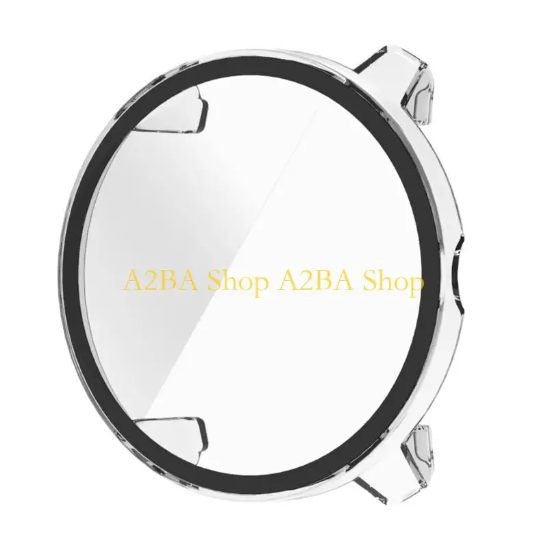 A2BA Scratch Resistant Full Coverage Shock Absorbing Cover With Integrated Tempered Glass For Smartwatches Wearable Device