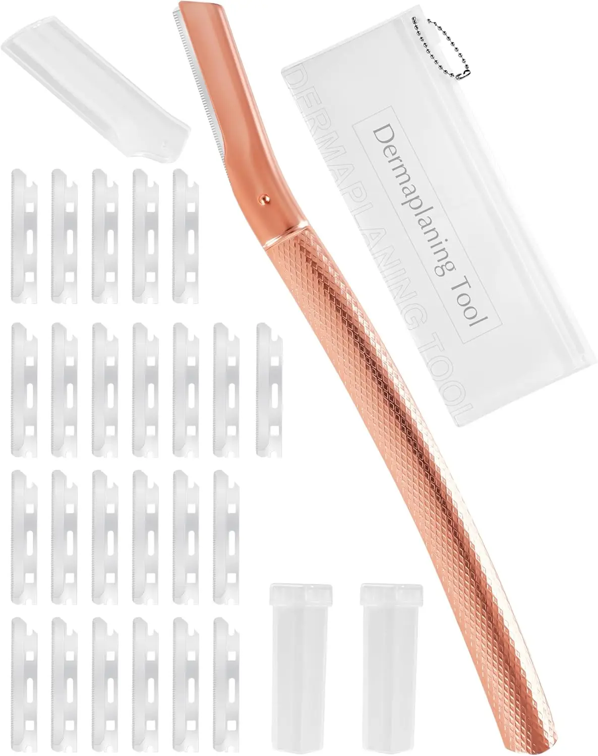 Dermaplaning Tool for Face with 20 Blade Refills, Facial Razor for Women and Men, Pink Travel Size
Dermaplaning Tool for Face with 20 Blade Refills, Facial Razor for Women and Men, Pink Travel Size
