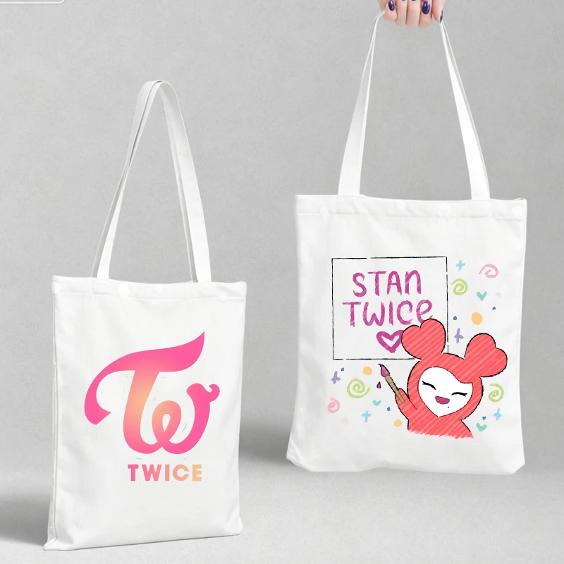 TWICE Handbag for Women Fans Once Canvas Shopping Shoulder Bag Large Capacity Underarm Bag Storage Bags Fans Gift Collection
TWICE Handbag for Women Fans Once Canvas Shopping Shoulder Bag Large Capacity Underarm Bag Storage Bags Fans Gift Collection