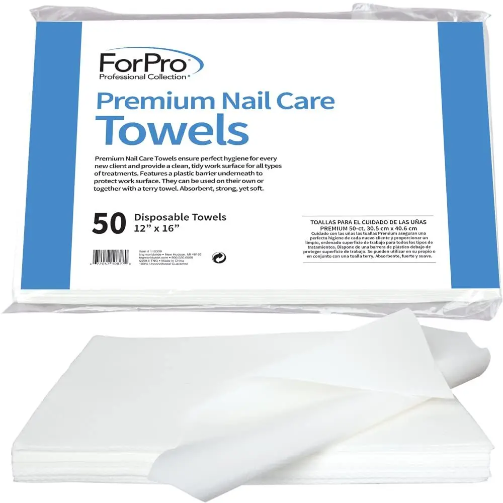 Disposable Lint-Free Nail Care Towels, 12 x 16, 50-Pack
Disposable Lint-Free Nail Care Towels, 12 x 16, 50-Pack