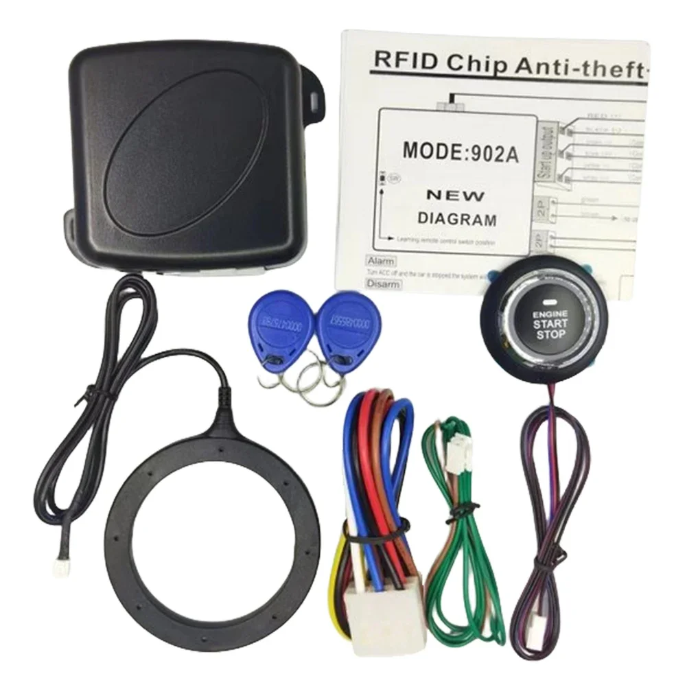 12V Keyless Entry Starter Kit Car Starter Switch Keyless Ignition Auto Engine Push Button Set Keyless Entry Anti-Theft System
12V Keyless Entry Starter Kit Car Starter Switch Keyless Ignition Auto Engine Push Button Set Keyless Entry Anti-Theft System