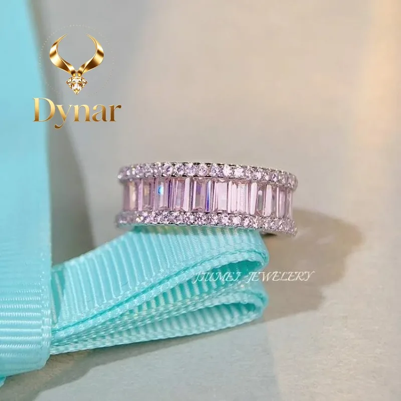 Dynar Jewelry Luxury white gold solid platinum PT950 Women's Ring Full Diamond Powder Diamond Luxury High-end Row Diamond Ring
Dynar Jewelry Luxury white gold solid platinum PT950 Women's Ring Full Diamond Powder Diamond Luxury High-end Row Diamond Ring
