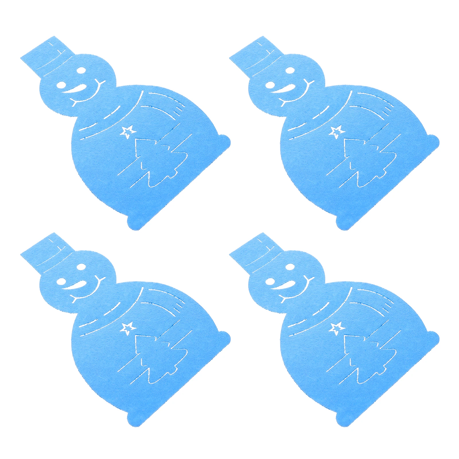 4 Pcs Serving Utensils Cutlery Holder Bags Storage Gift Snowman Felt Tableware Blue
4 Pcs Serving Utensils Cutlery Holder Bags Storage Gift Snowman Felt Tableware Blue