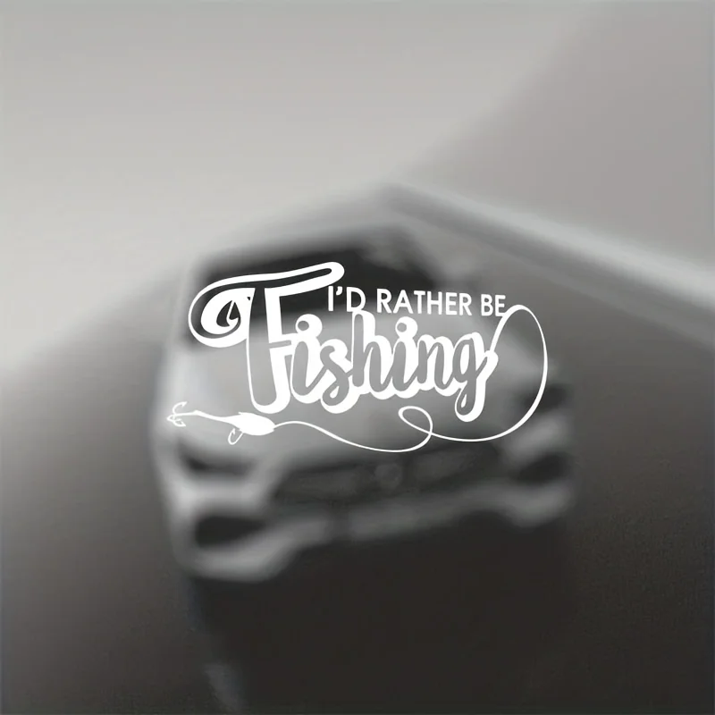 "I'd Rather Be Fishing" Hook & Line Matte Vinyl Decal, Self-Adhesive Sticker for Cars, Trucks, Boats, Laptops & Water Bottles
"I'd Rather Be Fishing" Hook & Line Matte Vinyl Decal, Self-Adhesive Sticker for Cars, Trucks, Boats, Laptops & Water Bottles