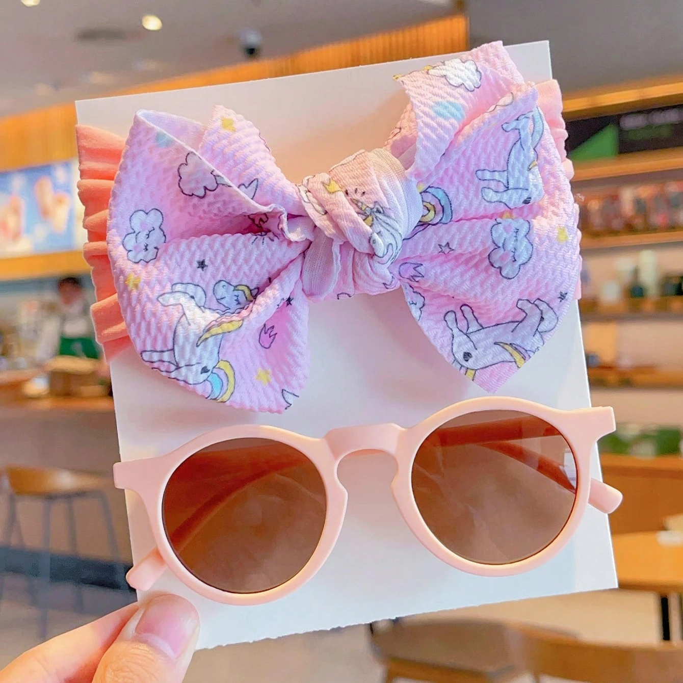 2Pcs/Set New Cute Colors Pattern Stripe Bowknot Hairband Irregular Round Fashion Glasses Protection Eyewear Hair Accessories Set
2Pcs/Set New Cute Colors Pattern Stripe Bowknot Hairband Irregular Round Fashion Glasses Protection Eyewear Hair Accessories Set