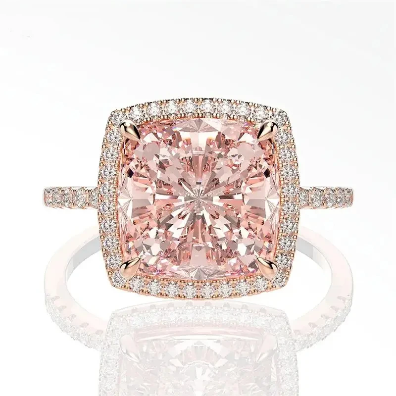 Luxury 100% 925 Sterling Silver Created Morganite Gemstone Wedding Engagement Ring Fine Jewelry Wholesale
Luxury 100% 925 Sterling Silver Created Morganite Gemstone Wedding Engagement Ring Fine Jewelry Wholesale