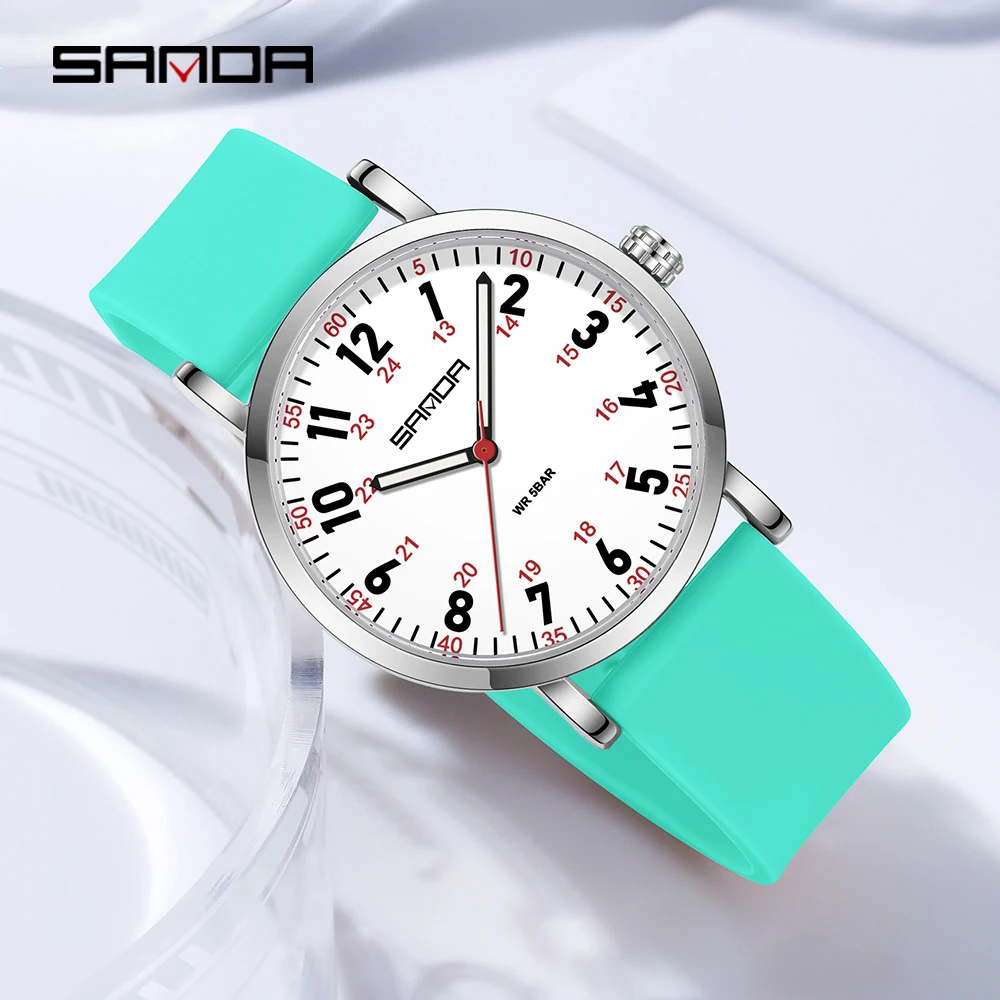 SANDA 3267 Women's Quartz Watch Fashionable Simple Casual Silicone Strap Nurse Wristwatch for Ladies Gift
SANDA 3267 Women's Quartz Watch Fashionable Simple Casual Silicone Strap Nurse Wristwatch for Ladies Gift