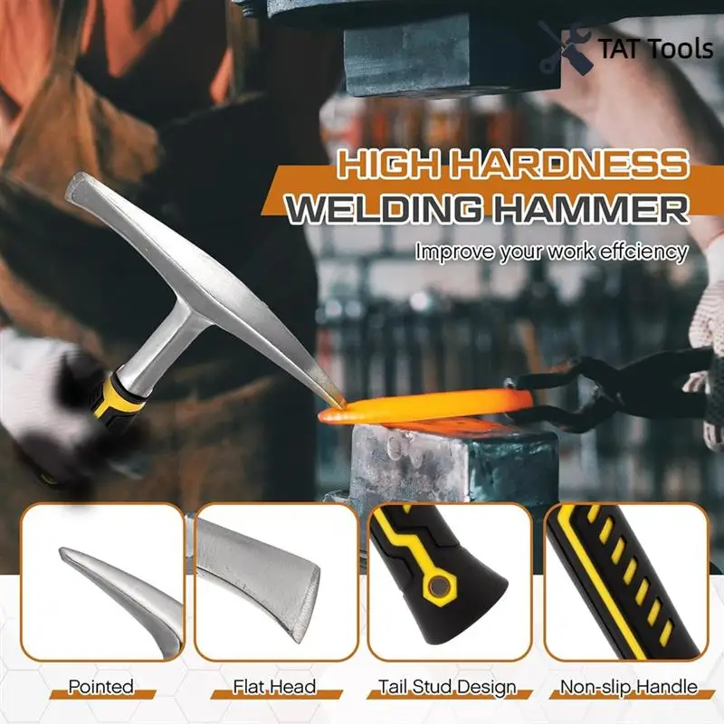 Welding Chipping Hammer And Wire Brush, Heavy Duty Steel Slag Hammer With Wirs Removal Tool For Wes
Welding Chipping Hammer And Wire Brush, Heavy Duty Steel Slag Hammer With Wirs Removal Tool For Wes