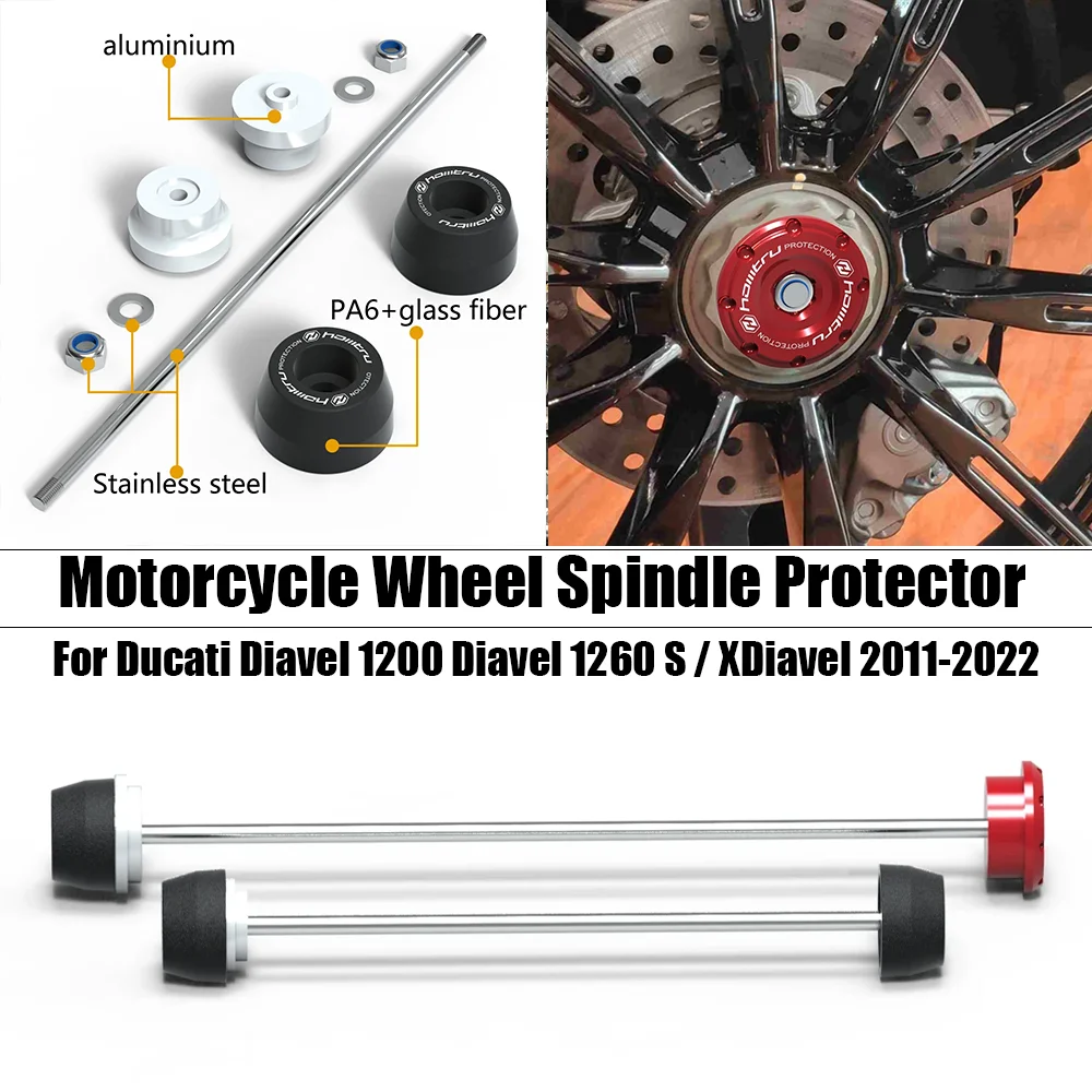 Motorcycle Wheel Spindle Protector Rear Front Axle Fork Crash Slider For Ducati Diavel 1200 Diavel 1260 S / XDiavel 2011-2022
Motorcycle Wheel Spindle Protector Rear Front Axle Fork Crash Slider For Ducati Diavel 1200 Diavel 1260 S / XDiavel 2011-2022