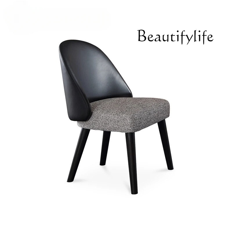 Italian Minimalist Leather Fabric Leisure Chair Modern Light Luxury Designer Model Solid Wood Backrest Chair
Italian Minimalist Leather Fabric Leisure Chair Modern Light Luxury Designer Model Solid Wood Backrest Chair