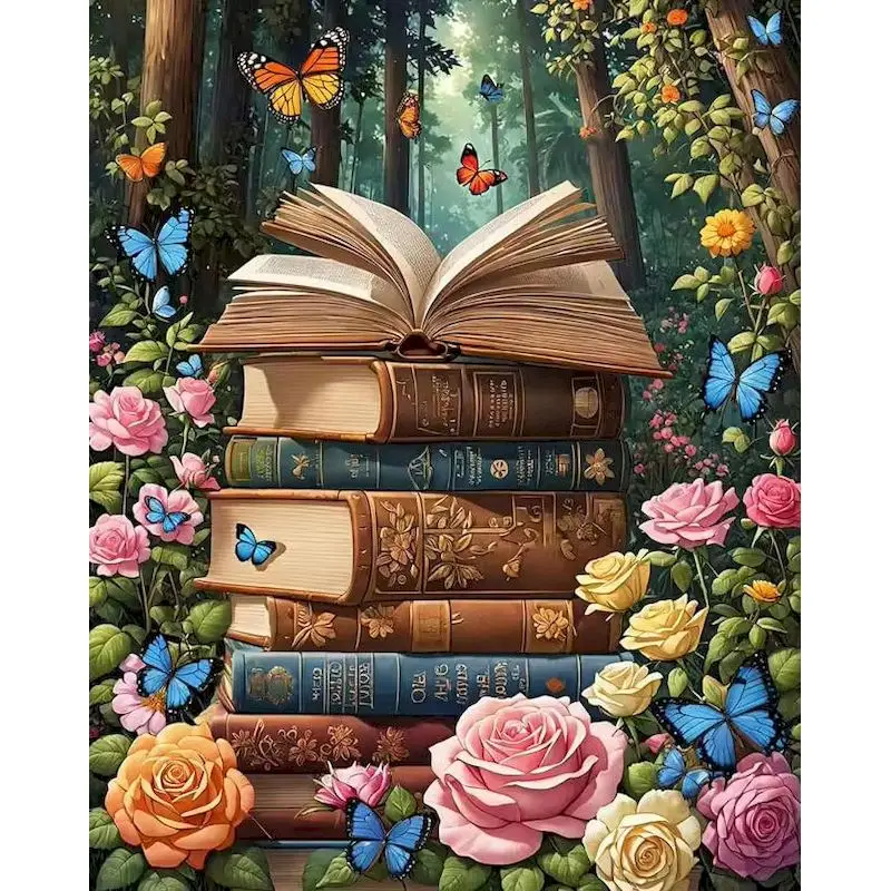 GATYZTORY Book Painting By Numbers Frameless Drawing Kit Landscape Modern Painting Decor Color by Numbers Kit
GATYZTORY Book Painting By Numbers Frameless Drawing Kit Landscape Modern Painting Decor Color by Numbers Kit