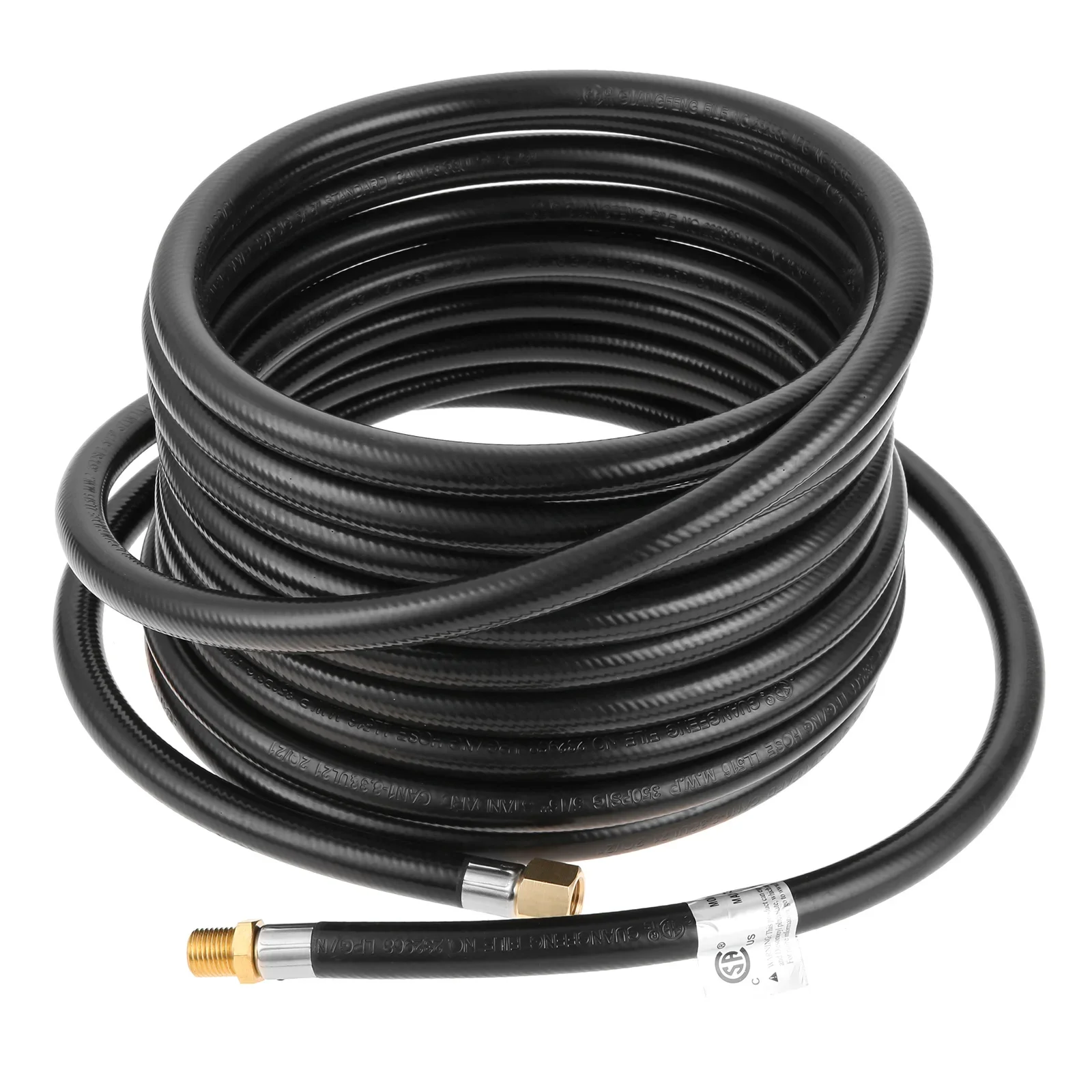Propane Torch Extension Hose with 1/4" Ball Fittings Female and 1/4" Male NPT Thread 25Ft Long 350PSI for DIY Torch Grill Heater
Propane Torch Extension Hose with 1/4" Ball Fittings Female and 1/4" Male NPT Thread 25Ft Long 350PSI for DIY Torch Grill Heater