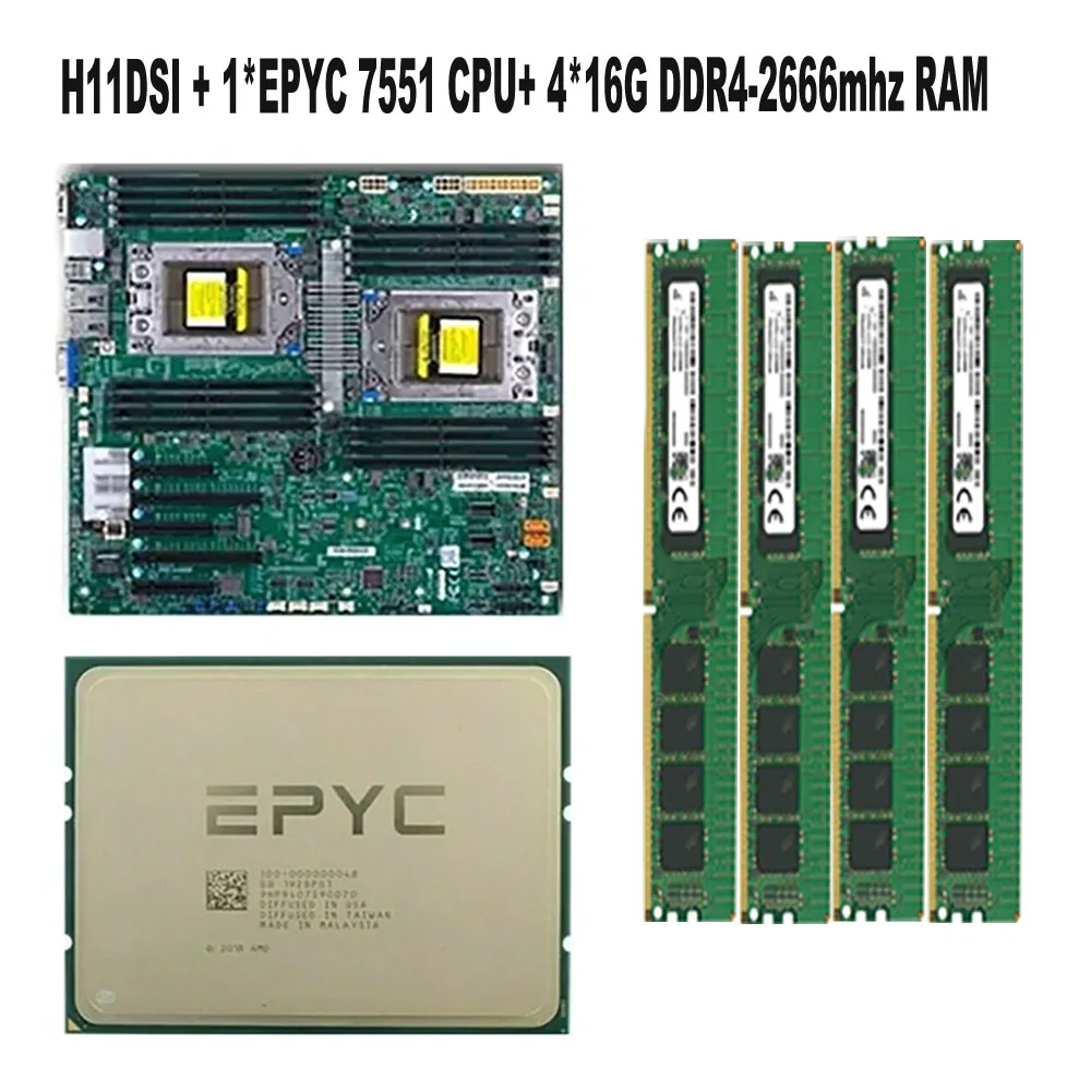Для материнской платы Supermicro H11DSI REV2.0 Socket SP3 охлаждение + 2 * EPYC 7551 32C/64T процессор + 4*16 ГБ = 64 Гб ОЗУ DDR4 2666 МГц
Для материнской платы Supermicro H11DSI REV2.0 Socket SP3 охлаждение + 2 * EPYC 7551 32C/64T процессор + 4*16 ГБ = 64 Гб ОЗУ DDR4 2666 МГц