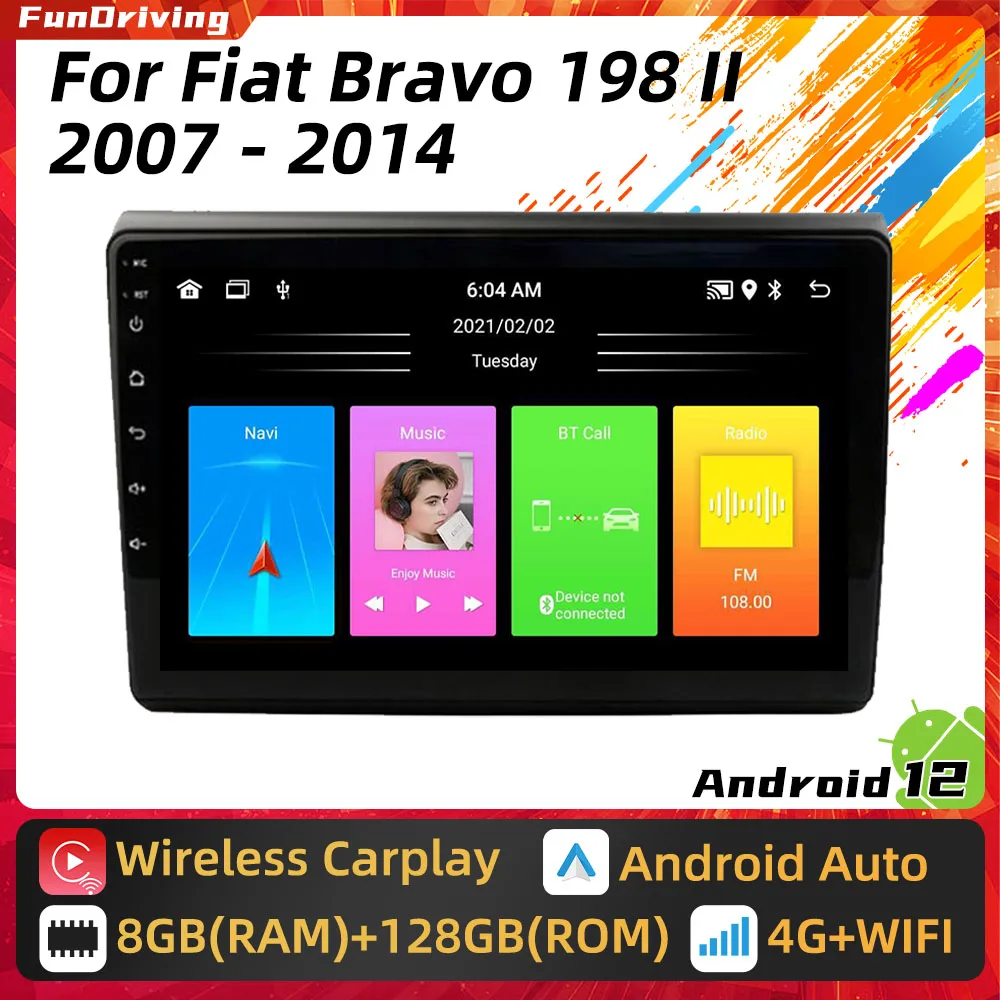 Мультимедийная Автомагнитола для Fiat Bravo 198 II 2 2007-2014, Авторадио 2 Din, Android, стерео, Carplay, GPS-навигация, радио, головное устройство, авто, Wi-Fi
Мультимедийная Автомагнитола для Fiat Bravo 198 II 2 2007-2014, Авторадио 2 Din, Android, стерео, Carplay, GPS-навигация, радио, головное устройство, авто, Wi-Fi
