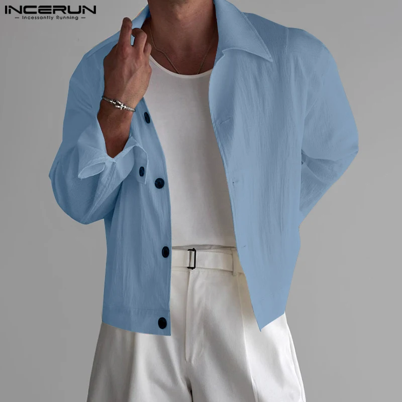 INCERUN 2025 Men Shirt Lapel Long Sleeve Solid Loose Casual Men Clothing Streetwear Korean Fashion Button Male Shirts S-5XL
INCERUN 2025 Men Shirt Lapel Long Sleeve Solid Loose Casual Men Clothing Streetwear Korean Fashion Button Male Shirts S-5XL