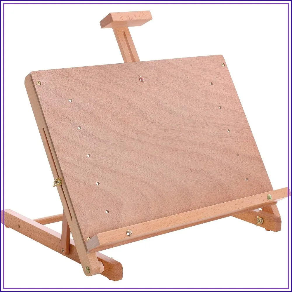 Solid Wooden Tabletop Easel - Adjustable Desktop Drawing Table, Holds 23.5" Canvas, Beechwood
Solid Wooden Tabletop Easel - Adjustable Desktop Drawing Table, Holds 23.5" Canvas, Beechwood