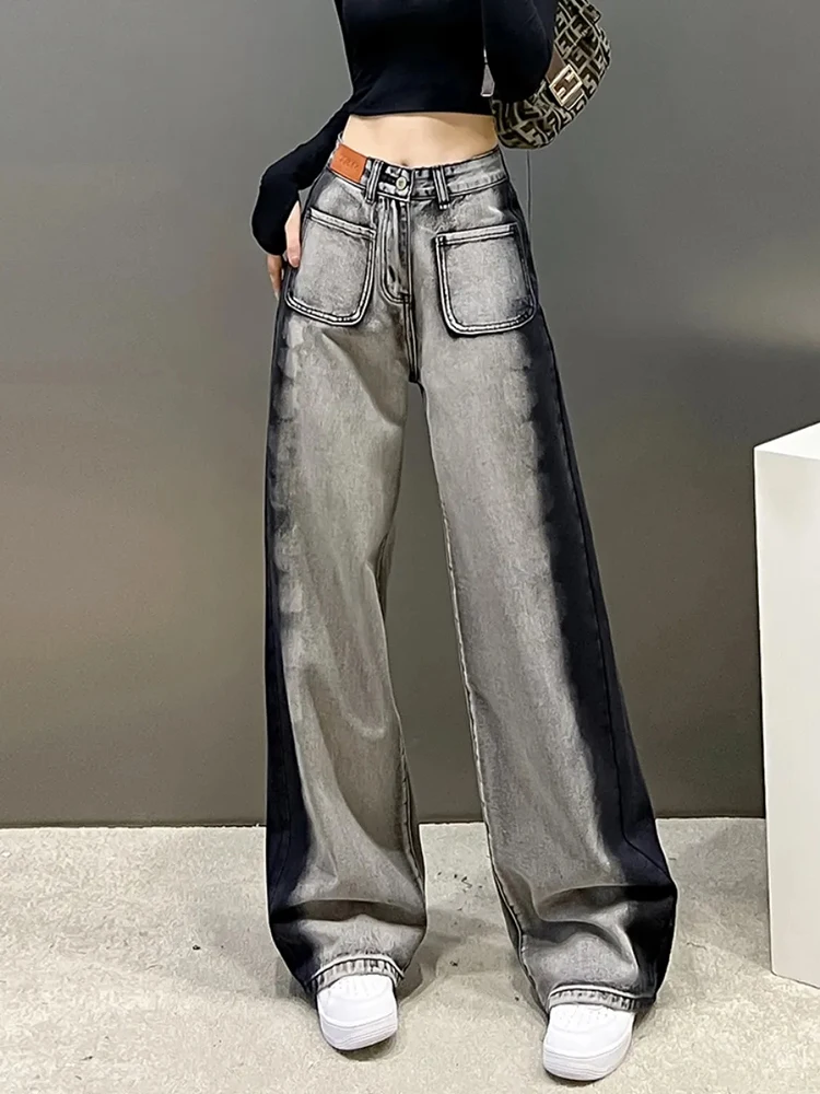 Jmprs Y2K Harajuku Retro Jeans Women Design Hip Hop High Waist Denim Pants Autumn Loose Streetwear Lady Patchwork Straight Pants
Jmprs Y2K Harajuku Retro Jeans Women Design Hip Hop High Waist Denim Pants Autumn Loose Streetwear Lady Patchwork Straight Pants
