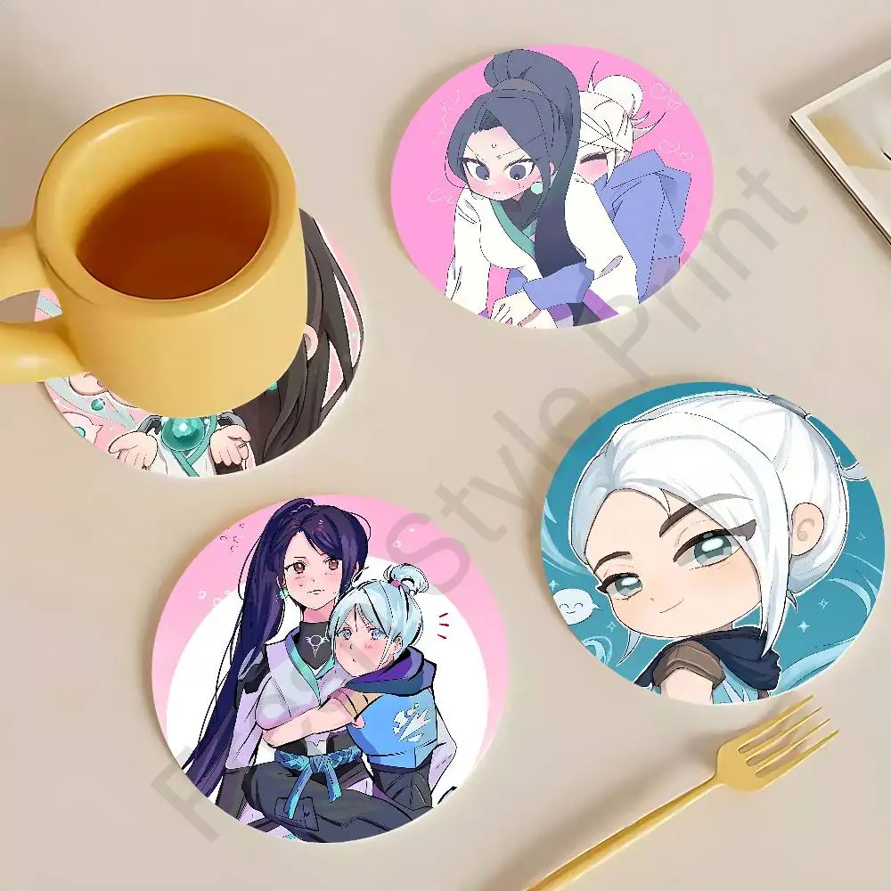 Sage Jett V-Valorants-S Heat Resistant Round Wooden Coasters Non-slip Drink Cafe Decoration 2D Flat Color Print Coasters
Sage Jett V-Valorants-S Heat Resistant Round Wooden Coasters Non-slip Drink Cafe Decoration 2D Flat Color Print Coasters