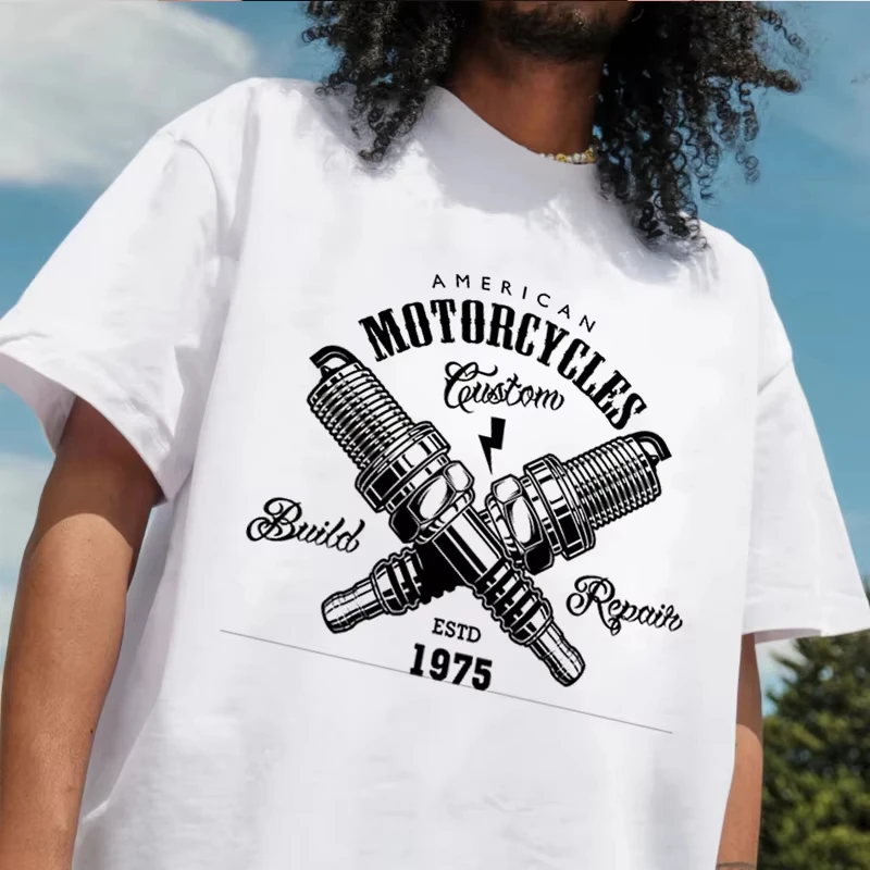 Винтажная футболка с принтом мотоцикла, 100% хлопок, с круглым вырезом, модная мужская футболка с коротким рукавом, графические футболки
Винтажная футболка с принтом мотоцикла, 100% хлопок, с круглым вырезом, модная мужская футболка с коротким рукавом, графические футболки