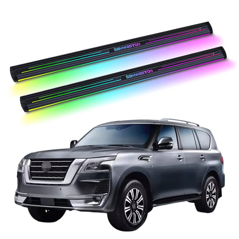 Автоматическая электрическая неоновая светодиодная подножка с боковой ступенькой для Nissan PATROL 2022-2025
Автоматическая электрическая неоновая светодиодная подножка с боковой ступенькой для Nissan PATROL 2022-2025
