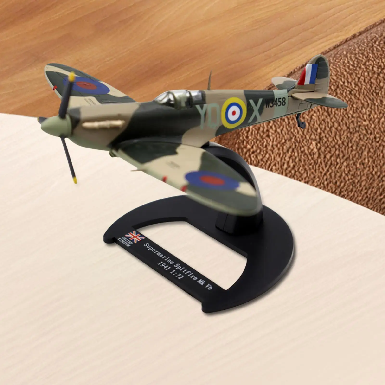 Alloy 1/72 Scale Aircraft Spitfire Fighter with Removable Stand High Simulation
Alloy 1/72 Scale Aircraft Spitfire Fighter with Removable Stand High Simulation