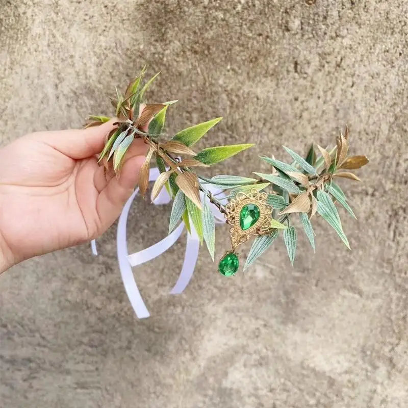 Simulate Tree Leaves Fairy Rhinestone Headband Handmade Elf Princess Headpiece Forest Wedding Flower Crown For Women Girls
Simulate Tree Leaves Fairy Rhinestone Headband Handmade Elf Princess Headpiece Forest Wedding Flower Crown For Women Girls