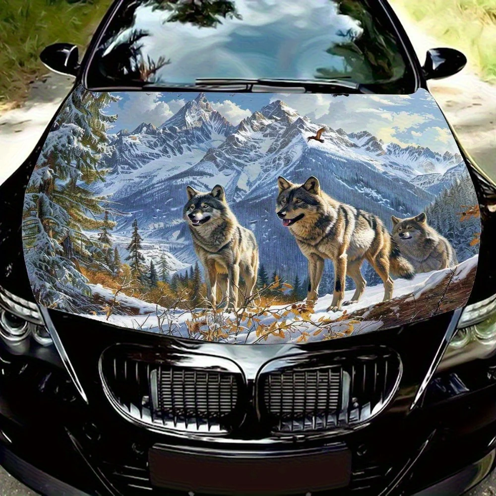 Snowy Mountains, Forests, Wolf Packs Car Hood Decal - PVC Vinyl Wrap, Realistic Pattern, Fits Most Vehicles, Enhances Appearance
Snowy Mountains, Forests, Wolf Packs Car Hood Decal - PVC Vinyl Wrap, Realistic Pattern, Fits Most Vehicles, Enhances Appearance