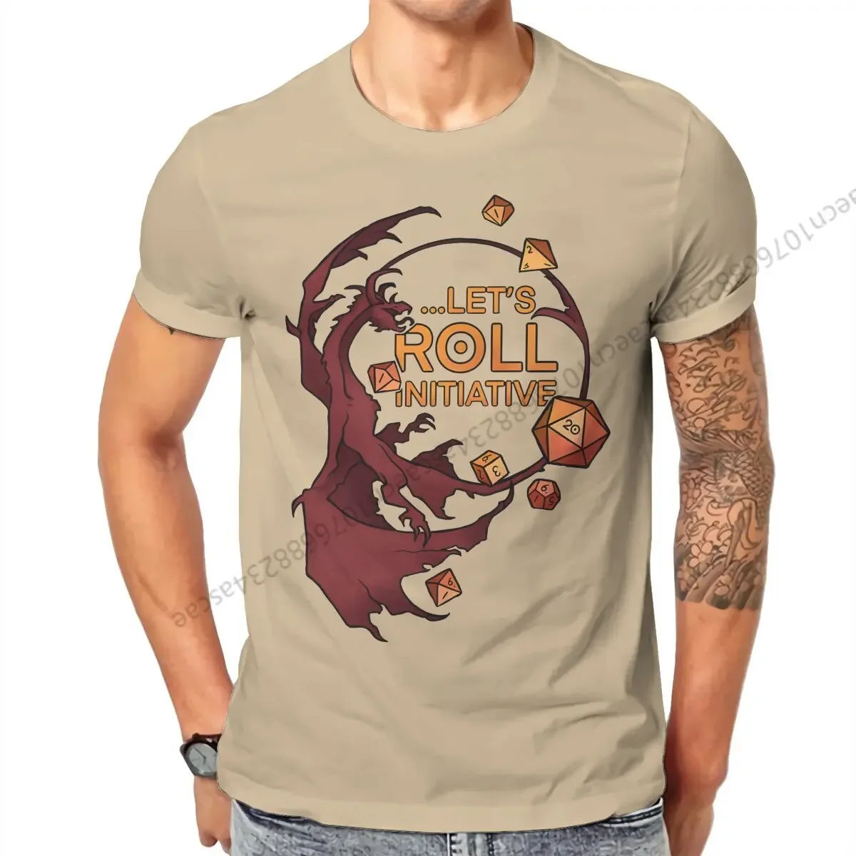 Roll Initiative Dragon Dungeons Graphic Tee Men Cotton Short Sleeve Round Neck T-Shirt
Roll Initiative Dragon Dungeons Graphic Tee Men Cotton Short Sleeve Round Neck T-Shirt
