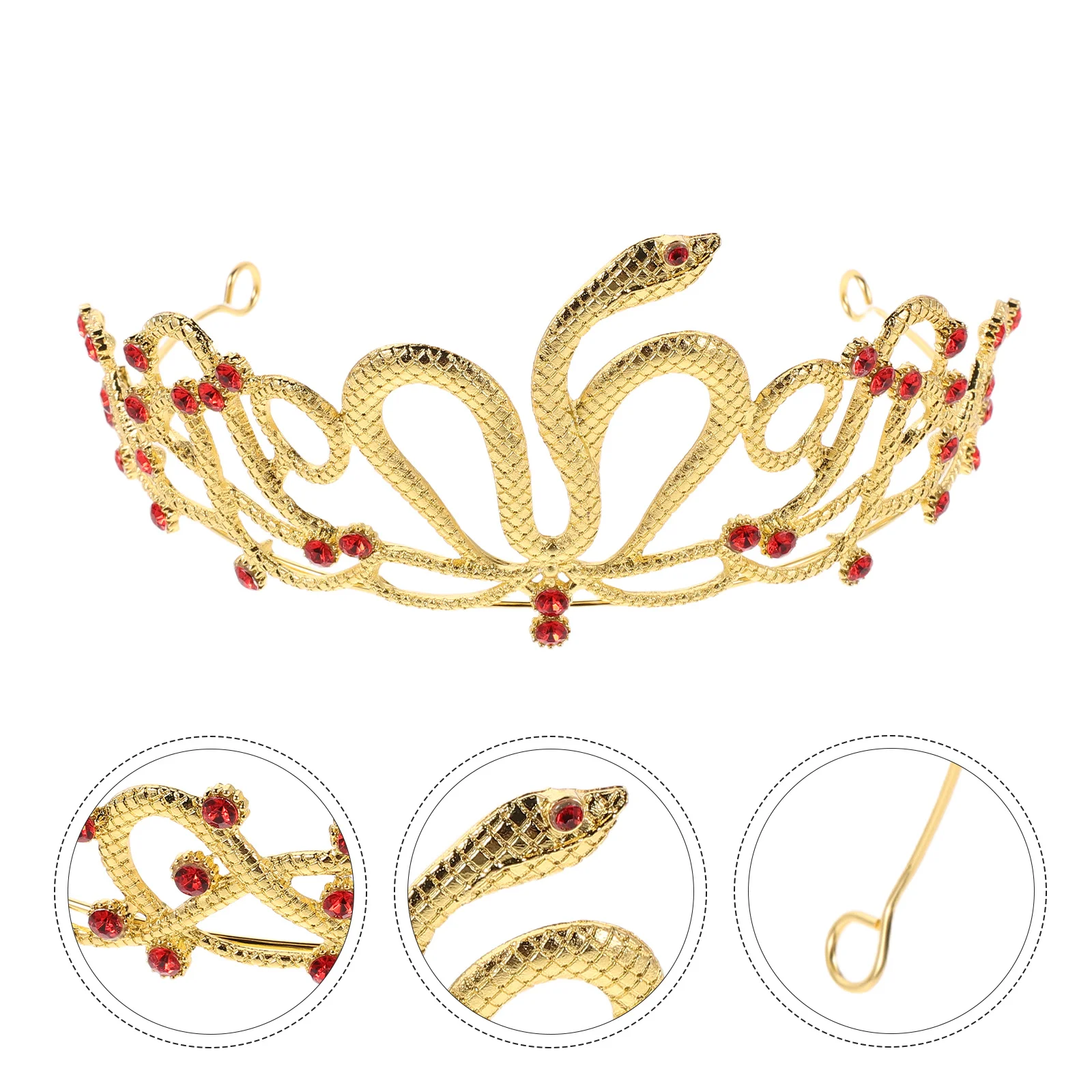 Gold Medusa Crown with Rhinestones Snake Shaped Tiara for Bride Wedding Ceremony Goddess Costume Headband Female Party Prom
Gold Medusa Crown with Rhinestones Snake Shaped Tiara for Bride Wedding Ceremony Goddess Costume Headband Female Party Prom