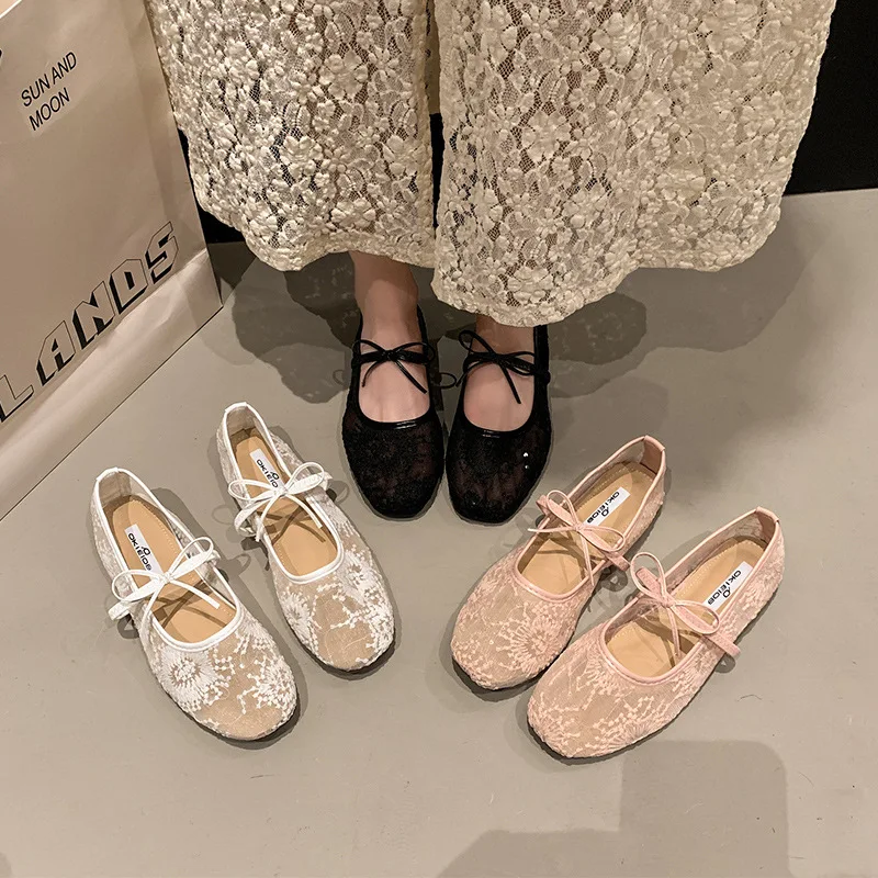 2025 Spring Lace Women Mary Jane Shoes Fashion Slip On Comfort Street Style Soft Sole Female Dress Flats Shoes
2025 Spring Lace Women Mary Jane Shoes Fashion Slip On Comfort Street Style Soft Sole Female Dress Flats Shoes