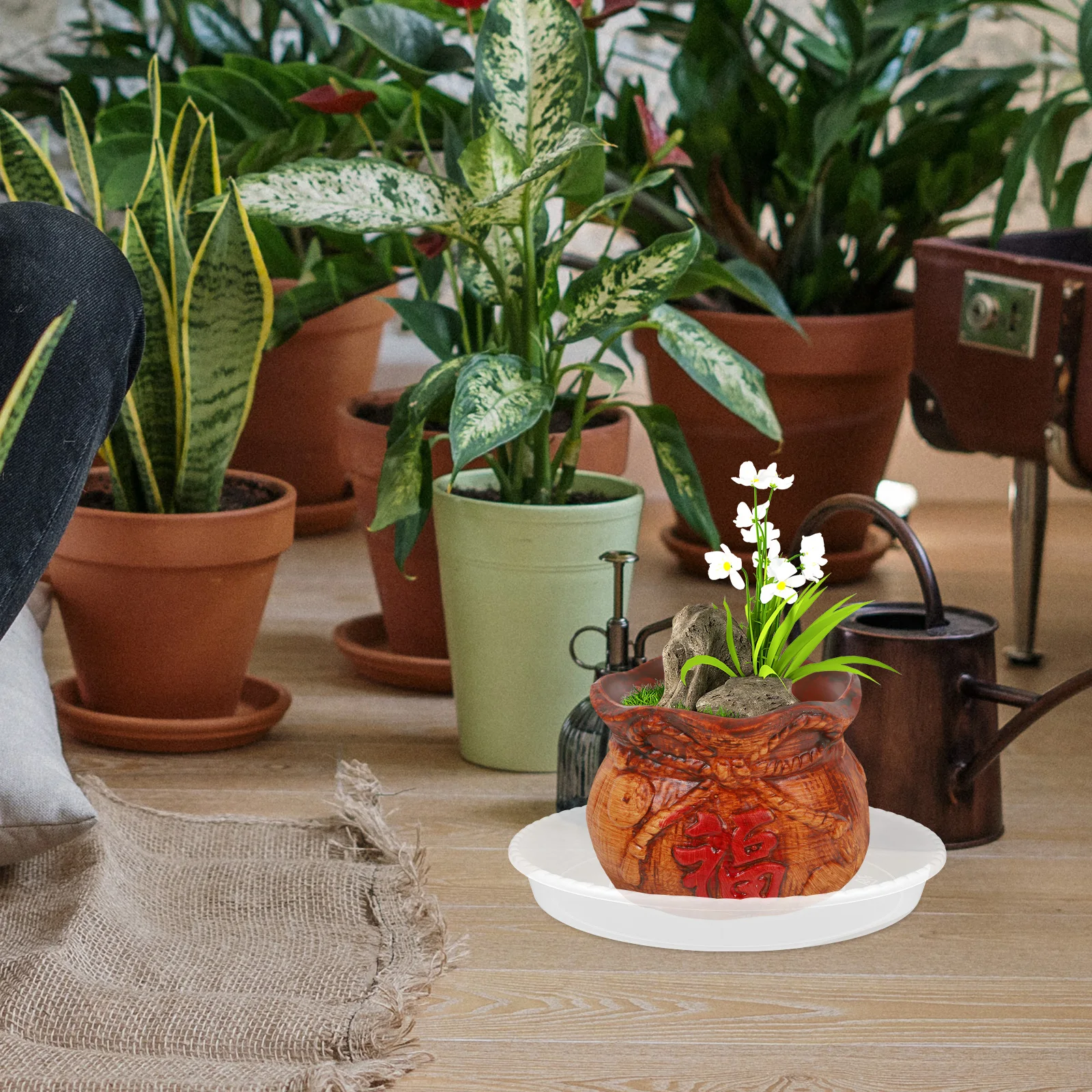 8Pcs High-Quality Plant Saucers Clear Plastic Pots Tray Prevent Stains Moisture Control for Patio Garden Balcony Use
8Pcs High-Quality Plant Saucers Clear Plastic Pots Tray Prevent Stains Moisture Control for Patio Garden Balcony Use