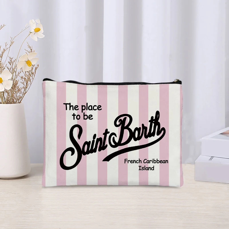 Autumn Winter Female Handbag Vertical Pattern Pink Canvas Makeup Bag Women Toiletry Bag Travel Cosmetics Pouches
Autumn Winter Female Handbag Vertical Pattern Pink Canvas Makeup Bag Women Toiletry Bag Travel Cosmetics Pouches