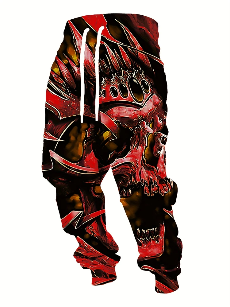 2025 Autumn New Men's Loose Casual Drawstring Sports Pants, Fashion Skull 3D Print Casual Pants, Trendy Hip Hop Pants
2025 Autumn New Men's Loose Casual Drawstring Sports Pants, Fashion Skull 3D Print Casual Pants, Trendy Hip Hop Pants