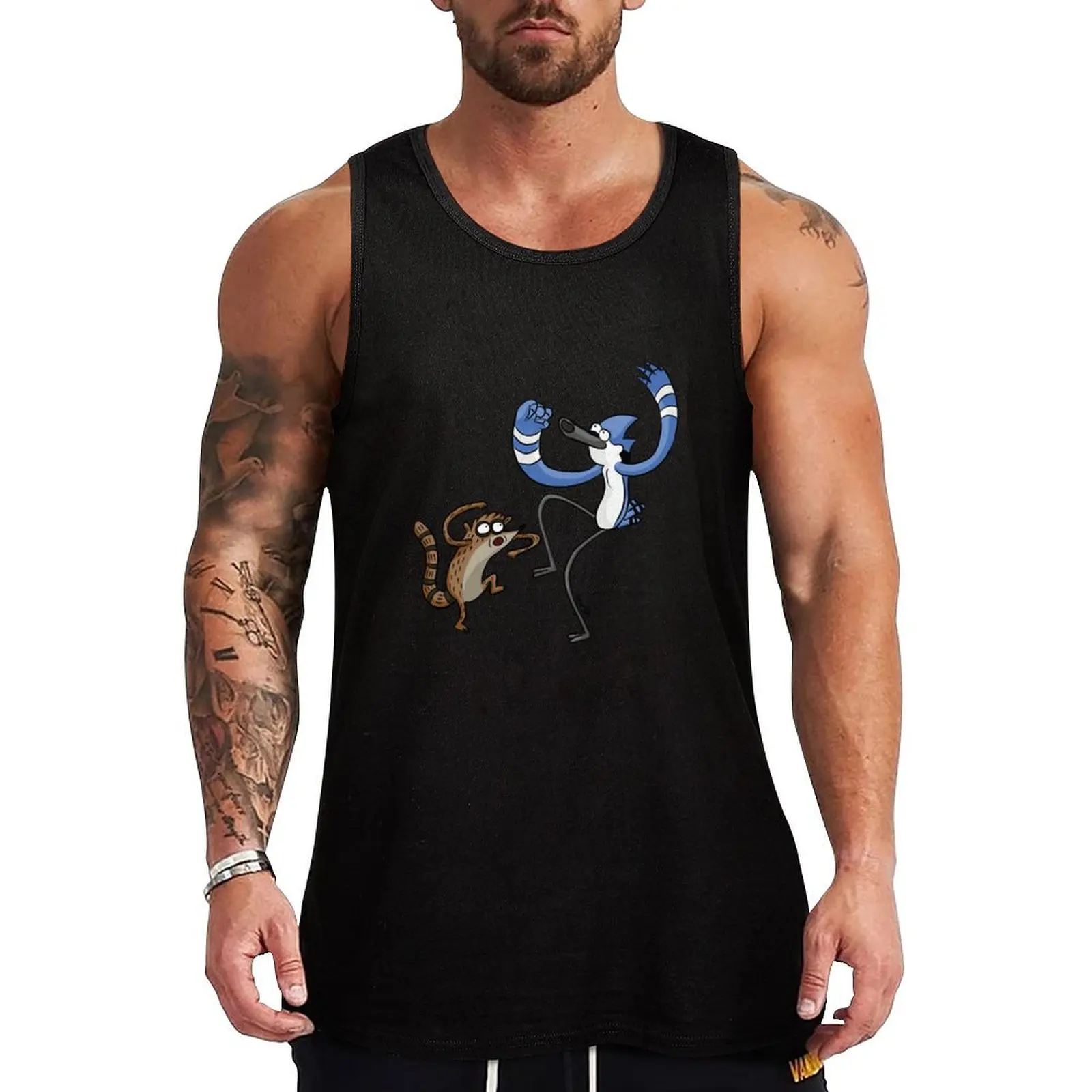 Rigby And Mordecai Tank Top vests for men gym accessories men gym clothes man fitness summer
Rigby And Mordecai Tank Top vests for men gym accessories men gym clothes man fitness summer