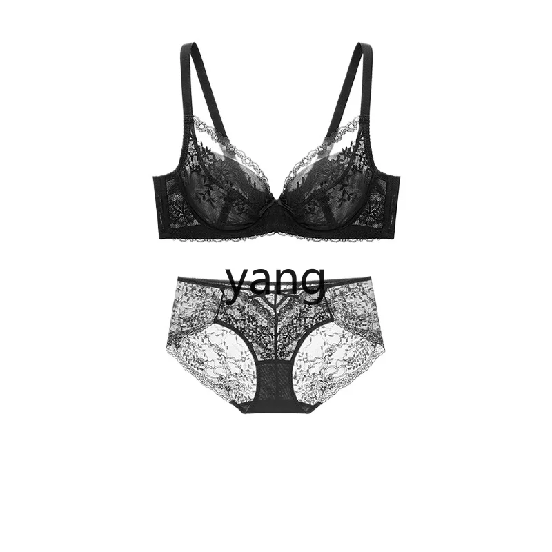 CX lace bra set, big breasts show small women's soft steel ring, large cup underwear.
CX lace bra set, big breasts show small women's soft steel ring, large cup underwear.