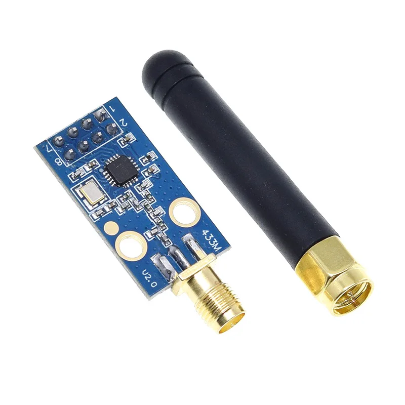 8.CC1101 433MHz Wireless Module with Antenna, Programmable Modulation for Amplified Signal Strength
8.CC1101 433MHz Wireless Module with Antenna, Programmable Modulation for Amplified Signal Strength