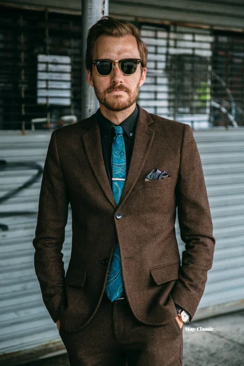 Brown Tweed Classic Men Suit Warm Vintage Slim Fit 2 Piece Winter Tuxedo Custom Elegant Groom Prom Blazer Sets Terno Masculino
Brown Tweed Classic Men Suit Warm Vintage Slim Fit 2 Piece Winter Tuxedo Custom Elegant Groom Prom Blazer Sets Terno Masculino