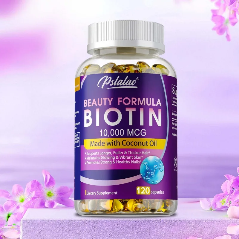 Biotin Supplements - Contains Coconut Oil, Promote Hair Growth, Support Healthy Skin and Nails, Metabolism, Boosts Immunity
Biotin Supplements - Contains Coconut Oil, Promote Hair Growth, Support Healthy Skin and Nails, Metabolism, Boosts Immunity