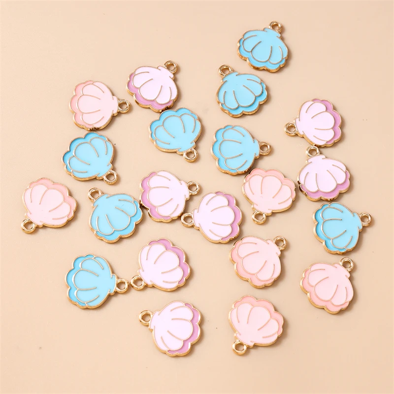 20pcs 15x17mm Cute Enamel Shell Charms Pendants for Jewelry Making Earrings Necklaces Bracelets DIY Handmade Crafts Accessories
20pcs 15x17mm Cute Enamel Shell Charms Pendants for Jewelry Making Earrings Necklaces Bracelets DIY Handmade Crafts Accessories