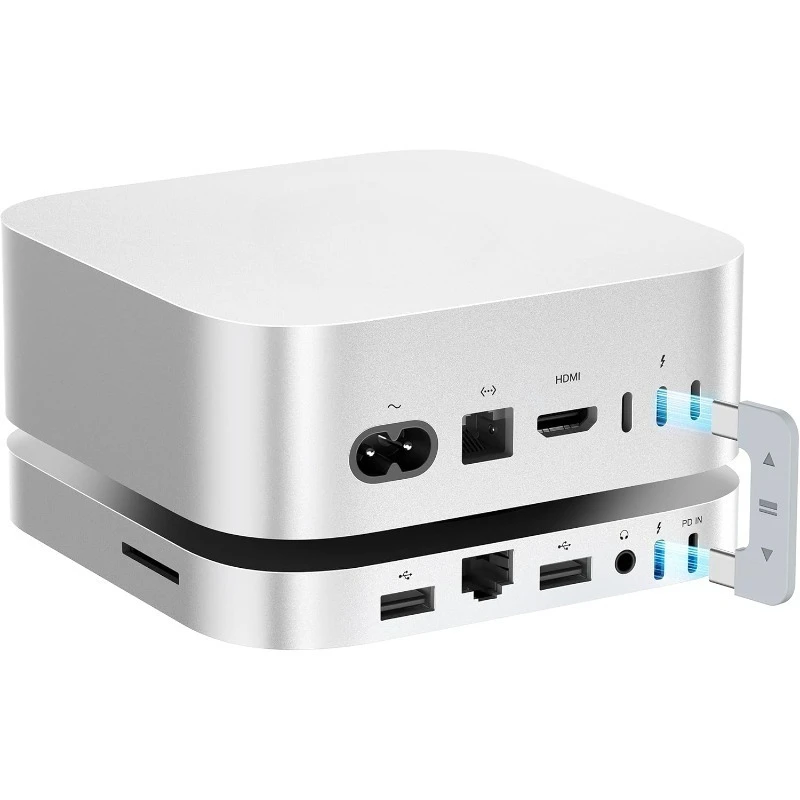 Mate Mini-A 80Gbps mini M4 Dock & Stand, 2TB Crucial SSD (max 16TB Expansion), PD3.0 Port, SD4.0 Card Reader, 2.5G LAN, 2*US
Mate Mini-A 80Gbps mini M4 Dock & Stand, 2TB Crucial SSD (max 16TB Expansion), PD3.0 Port, SD4.0 Card Reader, 2.5G LAN, 2*US