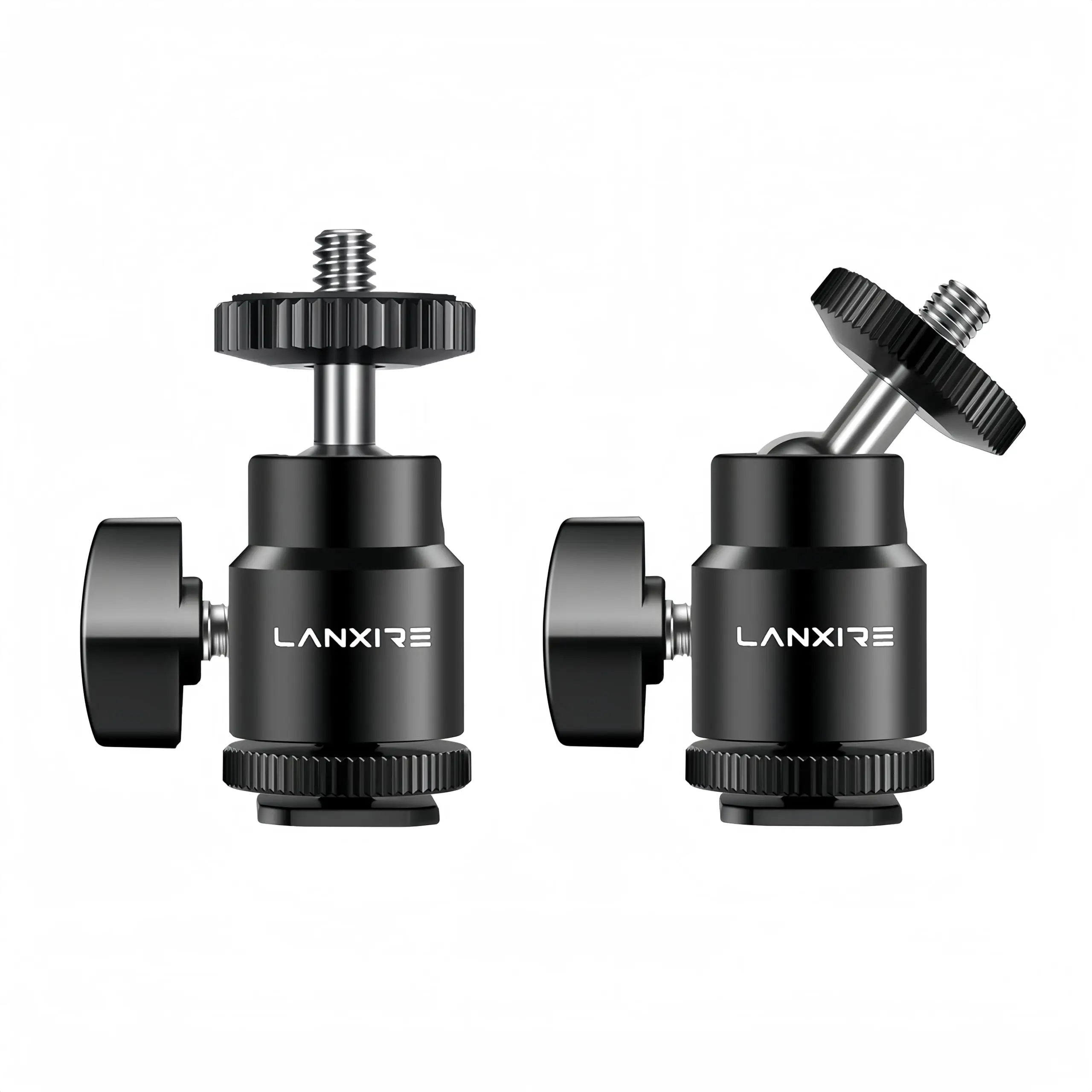 Lanxire Camera Hot Shoe Mount Adapter 1/4" Ball Head for DSLR LED Light Microphone Monitor Action Cam Smartphone Vlogging Rig
Lanxire Camera Hot Shoe Mount Adapter 1/4" Ball Head for DSLR LED Light Microphone Monitor Action Cam Smartphone Vlogging Rig