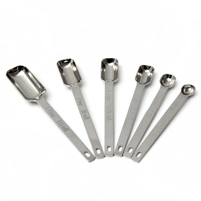 20set 6Pcs/Set Narrow Stainless Steel Spice Spoons DIY Kitchen Cookers Tool Narrow Mouth Measuring Spoons Baking Cooking
20set 6Pcs/Set Narrow Stainless Steel Spice Spoons DIY Kitchen Cookers Tool Narrow Mouth Measuring Spoons Baking Cooking