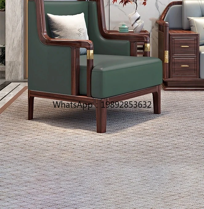 ebony solid wood leisure chair sofa chair three-piece villa living room leather single chair
ebony solid wood leisure chair sofa chair three-piece villa living room leather single chair