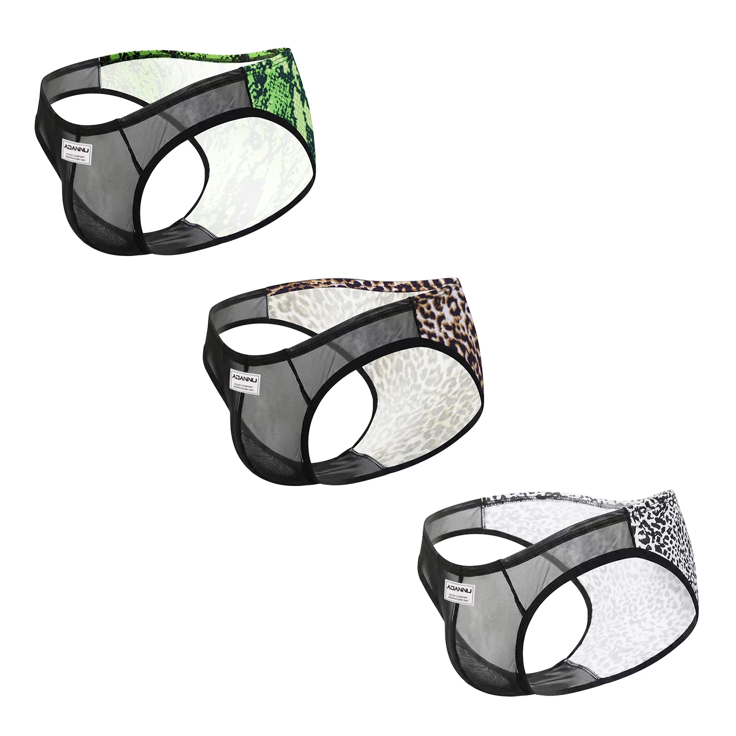 CMENIN 3Pcs Sexy Leopard Men's Briefs Ultra-thin Transparent Mesh Man Underpants Breathable Large Crotch Pouch Mens Underwear
CMENIN 3Pcs Sexy Leopard Men's Briefs Ultra-thin Transparent Mesh Man Underpants Breathable Large Crotch Pouch Mens Underwear