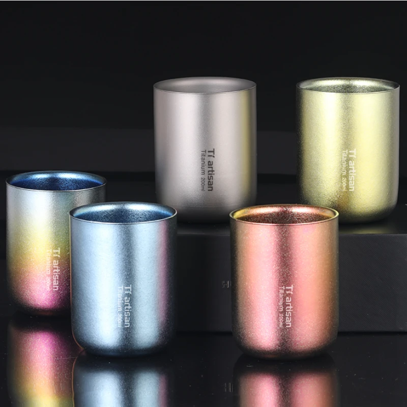 Outdoor Pure Titanium Double-layer Thermal Insulation Wide-mouth Cup Colorful Ice Flower Rainbow Cup Camping Travel Home Cup
Outdoor Pure Titanium Double-layer Thermal Insulation Wide-mouth Cup Colorful Ice Flower Rainbow Cup Camping Travel Home Cup